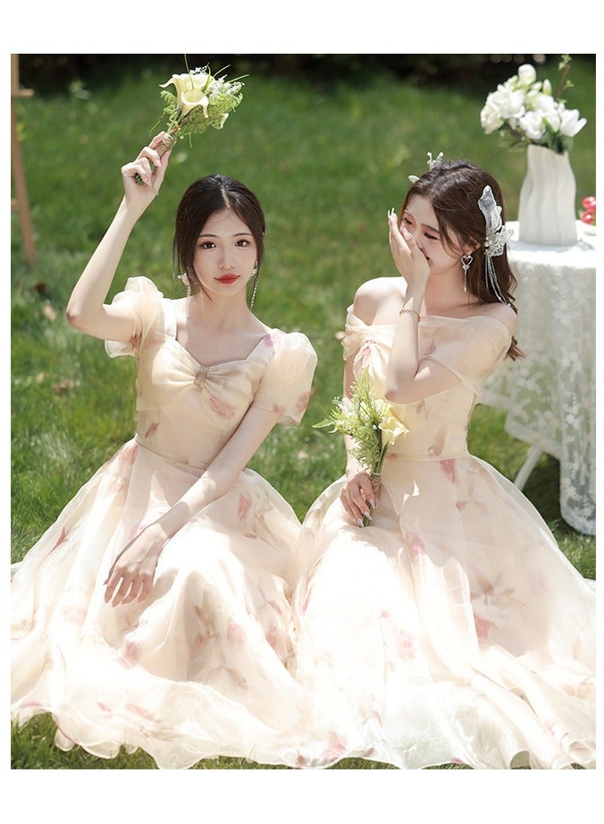 KUYING New Fashionable and Elegant Bridesmaid Dress  - Image 4