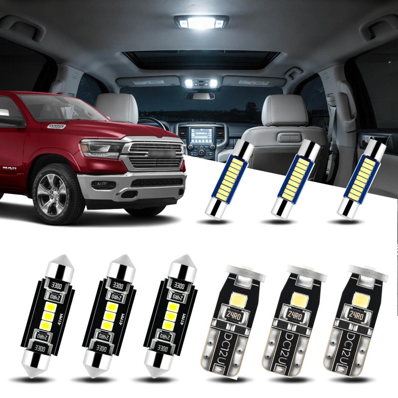 EASY EAGLE LED Interior Car Lights for 20192021Dodge Ram150025003500 12 Piece Kit White LED Light Bulbs Super Bright 6000K Install Tool - Image 3