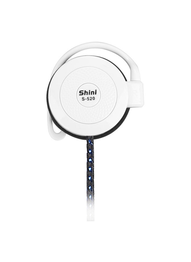 Generic - Shini Headset S520 Ear-mounted Wired Headset Cost-effective Wire-controlled Headset Suitable For Apple Mobile Phone Gifts-Color:Blue - Image 1