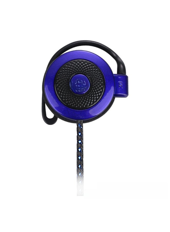Generic - Shini Headset S520 Ear-mounted Wired Headset Cost-effective Wire-controlled Headset Suitable For Apple Mobile Phone Gifts-Color:Blue - Image 1