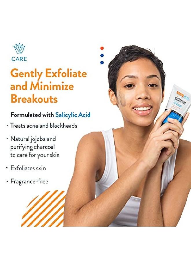 AcneFree Acne Free Blackhead Removing Exfoliating Scrub With Salicylic Acid Charcoal And Jojoba Exfoliates Skin Fragrancefree Formulated For Acneprone Skin Maximum Strength 5 Ounce (Pack Of 2)  - Image 3