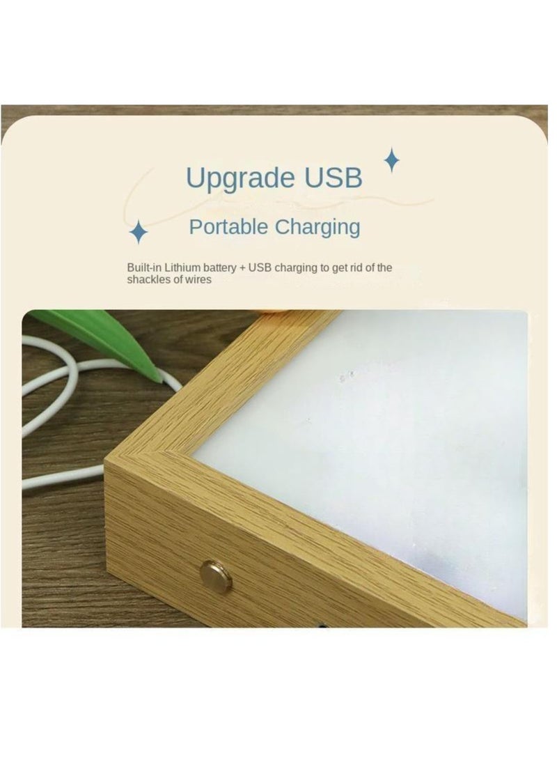 Bluejw لوحة لشخصية أنمي ون بيس، لوحة إضاءة بجانب السرير، مصباح ليلي صغير - Image 3