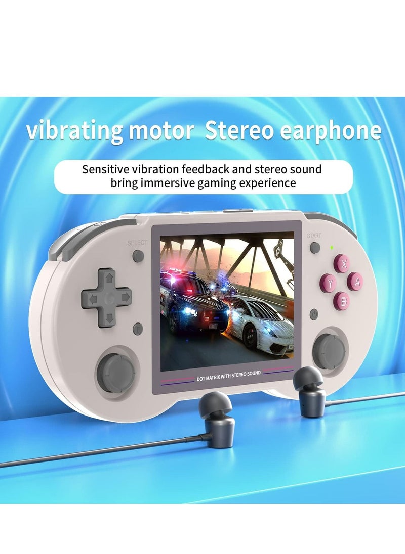 ANBERNIC  - RG353PS Retro Handheld Game Console, Single Linux System RK3566 Chip 3.5 Inch IPS Screen, Comes with 128G TF Card Preinstalled 4519 Games, Support 5G WiFi 4.2 Bluetooth (Grey) - Image 1