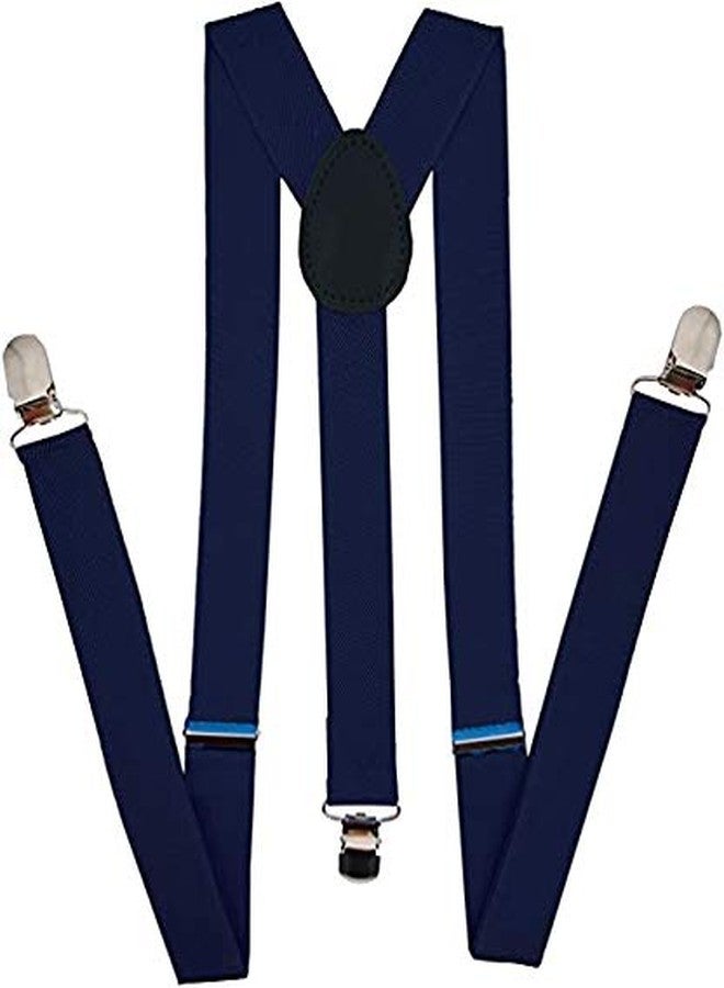Krystle Girl's Adjustable Elastic Y Back Style Suspenders With Strong Metal Clips (Blue, Free Size) - Image 1