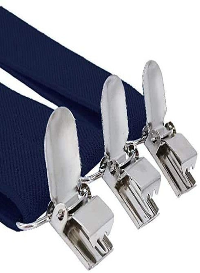 Krystle Girl's Adjustable Elastic Y Back Style Suspenders With Strong Metal Clips (Blue, Free Size) - Image 4