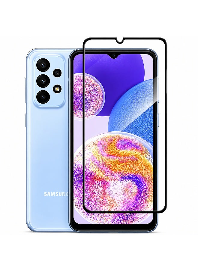 Panda Full Cover Tempered Glass Screen Protector for Samsung Galaxy A13 with Black Border - Clear - Image 1