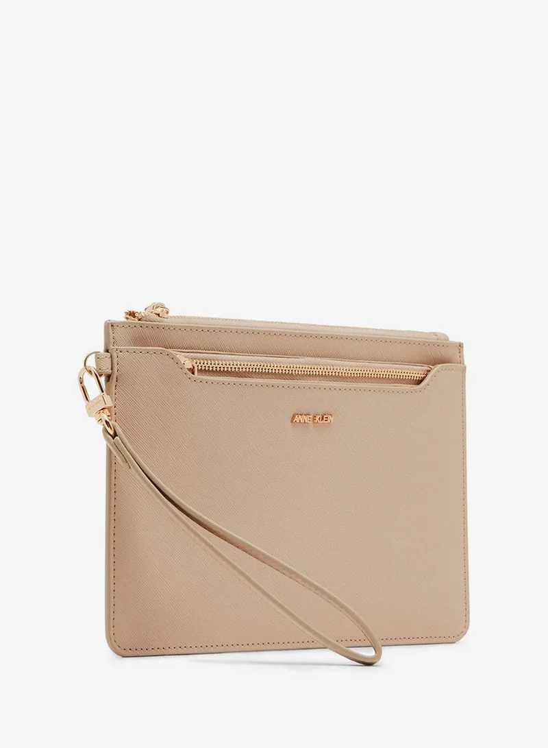 آن كلاين Anne Klein Textured Zip-closure Clutch Bag