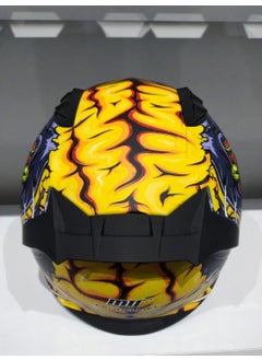 MTS Helmet Pro 801 Zombie with Sunglasses Orange/blue  - Image 2