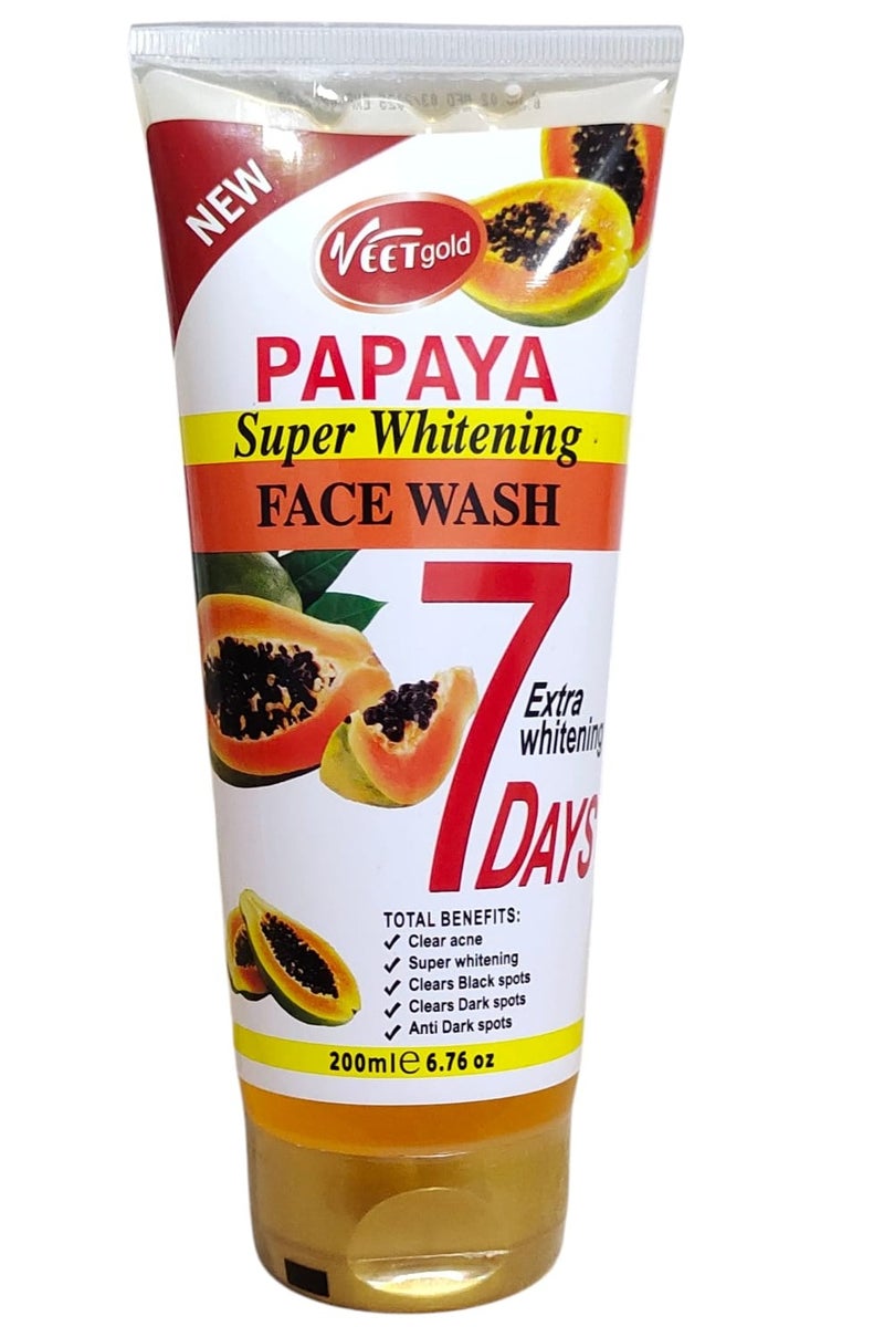 Veet gold Papaya Super Whitening Face Wash 200 ml