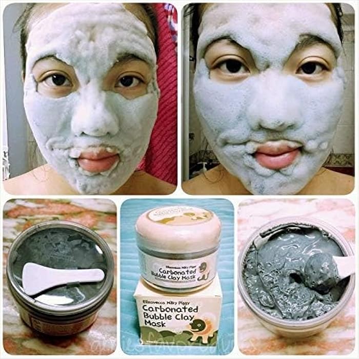 Elizavecca Milky Piggy Carbonated Bubble Clay Mask 100g, Damage Control, Skin Exfoliating, Pore Tightening - Image 3