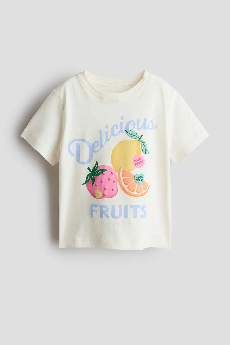 H&M Motif-detail t-shirt