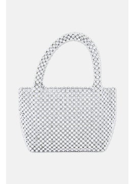 Moda Luxe Women Donna Evening Bag 15 H x 25 L x 8 W cm, Silver  - Image 2