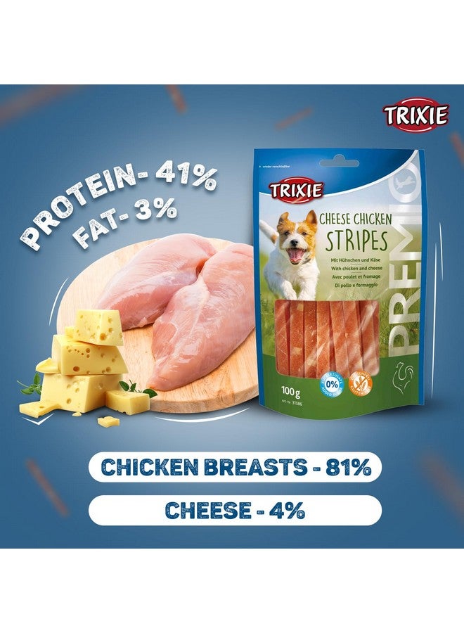 Trixie Premio Dog Treats Combo: Cheese Chicken Stripes, 100 G And Chicken Pasta, 100 G - Protein Rich, Healthy & Training Snacks For All Dog Breeds - Image 3