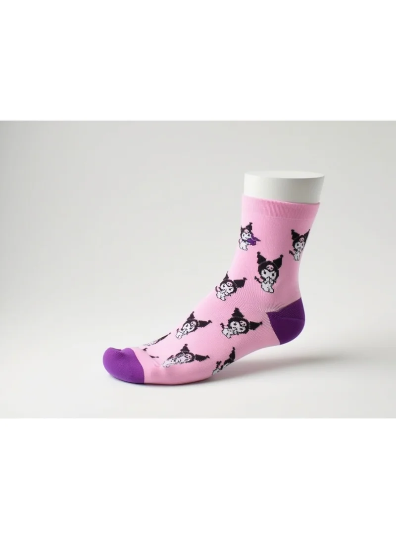 kuromi 3 أزواج | جوارب كورومي للكاحل 78% قطن | 18% بوليستر | 4% إيلاستين