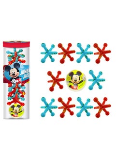 Disney Mickey Mouse Big Jacks Toy With Bouncy Ball Fidget Toy Set (1 Pack Mickey) Classic Large Jax. Stocking Stuffer Table Game For Kids Pinata Filler A-7804-1