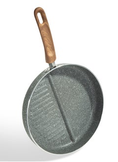 Homeway HOMEWAY 26CM Marble Grill Pan – Nonstick, Induction-Compatible, Durable Non-Slip Handle, Ideal for Grilling  - Image 3