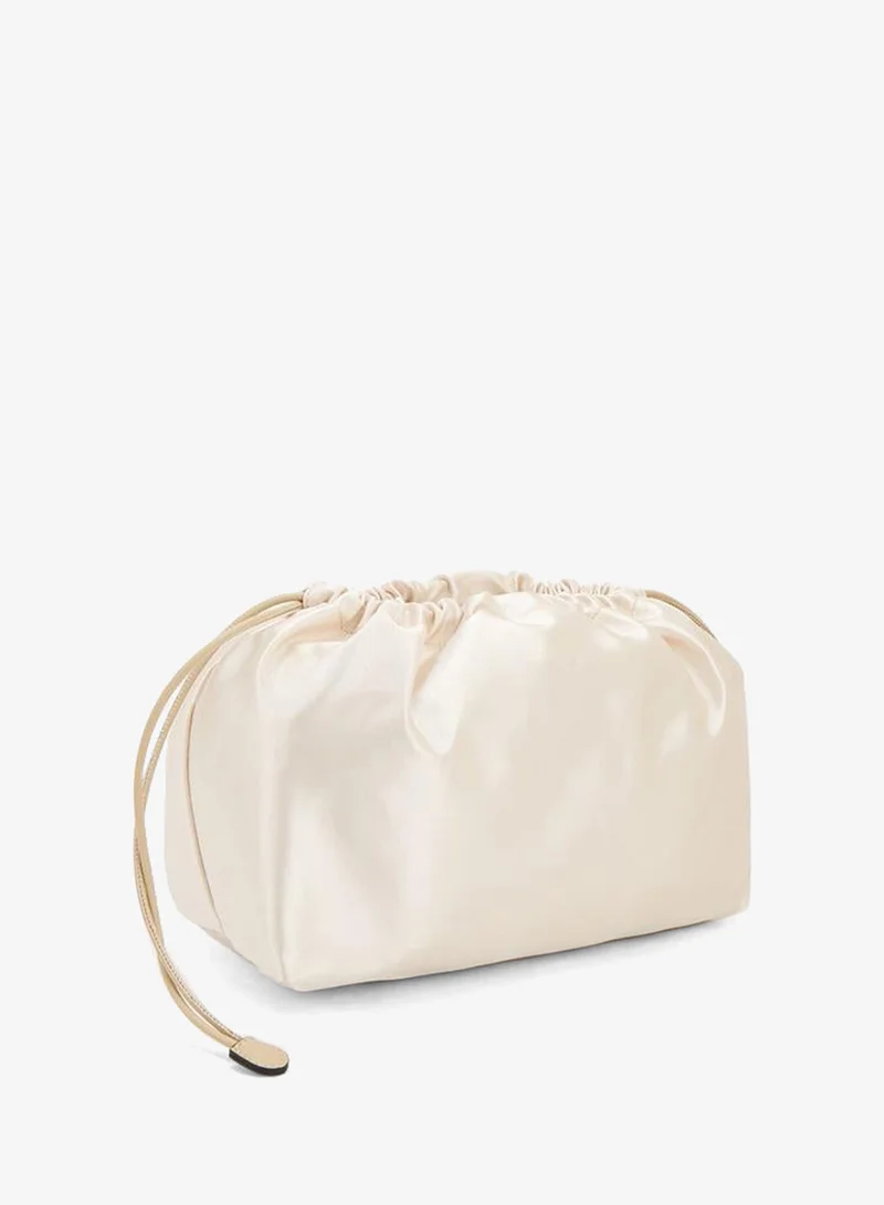 Celeste TAUPE Textured Shopper Bag With Drawstring Pouch for Women | Best Price UAE