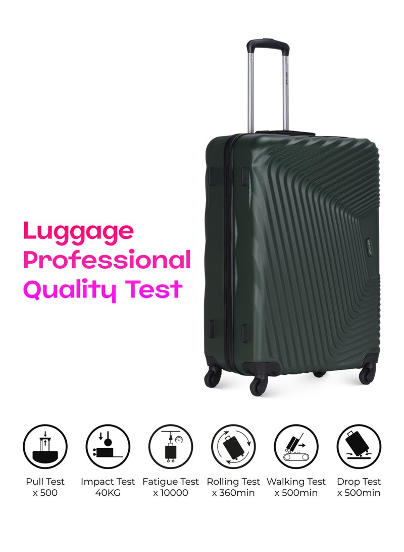 VIPTOUR ABS Hardside 3 Piece Trolley Luggage Set  Spinner Wheels with Number Lock 20/24/28 Inches - Image 4
