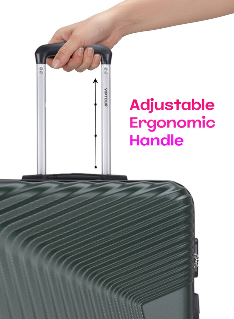 VIPTOUR ABS Hardside 3 Piece Trolley Luggage Set  Spinner Wheels with Number Lock 20/24/28 Inches - Image 5