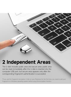 EAGET FU60 32GB USB3.0 Metal Fingerprint Encryption U Disk High-speed USB Flash Drive Accurate Recognition Privacy Management  - Image 3