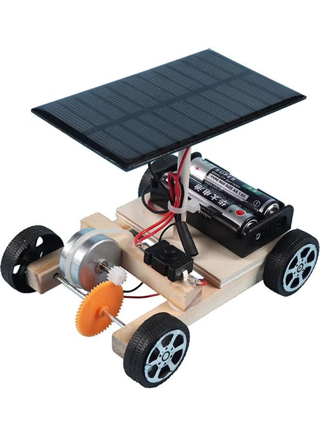 Meetion مجموعة نماذج سيارات شمسية للبناء، مجموعة تجارب علمية مناسبة للشباب، مشروع بناء روبوتي STEM، مجموعة تعليمية DIY STEM - Image 1