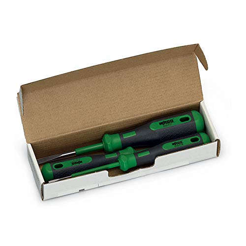 Wago 210722 WAGO Operating Tool Set Tool One 25 x 04 mm Blade Tool Two 35 x 05 mm Blade Tool Three 55 x 08 mm Blade Features Partially Insulated Shaft Set of Three - Image 3