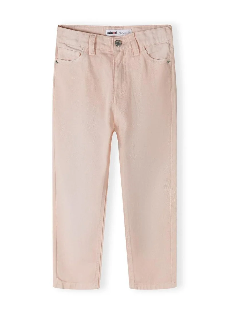 مينوتي Kids Girls Twill Mom Fit Trousers
