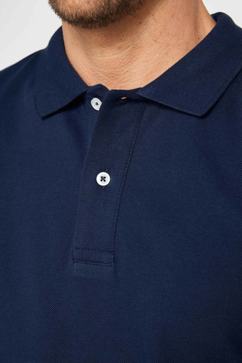 تودورس Slim Fit Plain Polo Neck Men's T-Shirt -