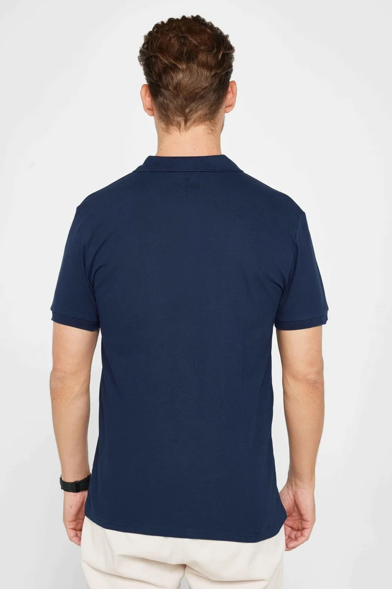 تودورس Slim Fit Plain Polo Neck Men's T-Shirt -