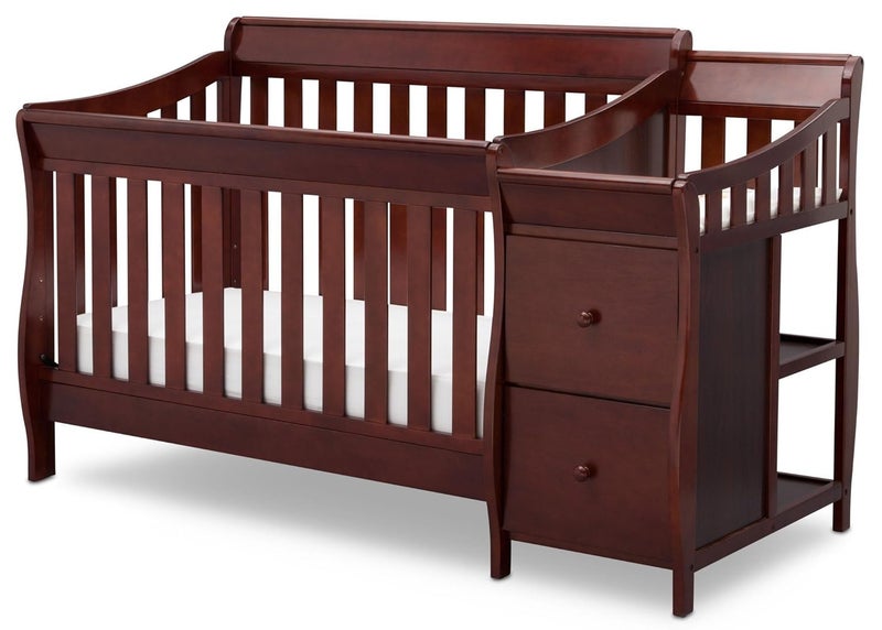 CC KITS FullSize Conversion Kit Bed Rails for Bentley Convertible Crib by Delta Children  Solid Wood Rail 0050  Toddler  Adult Bed Rail for FullSize  Nursery Furniture Black Cherry Espresso  607 - Image 5