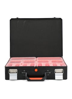 Tactix Heavy Duty Steel Organiser Case with Comfort-Grip Handle Black and Orange 42.6 x 32.4 cm 321160  - Image 5