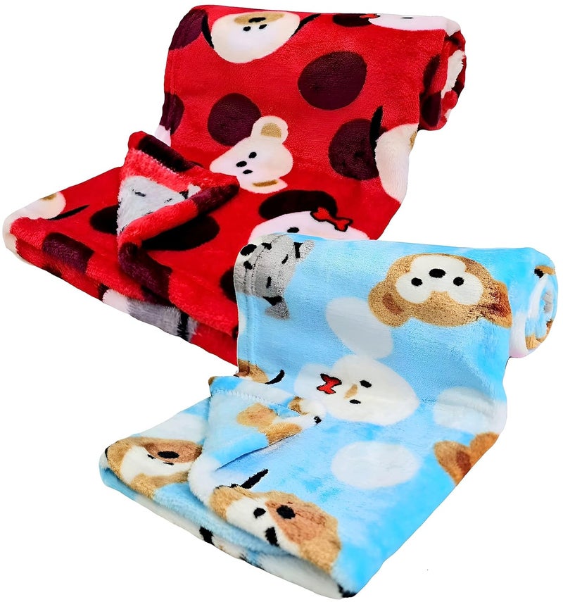 BRANDONN Baby Blankets New Born Combo Pack of Crib Sheet Wrap for Baby Boys and Baby Girls Pack of 2 Pcs - Image 1
