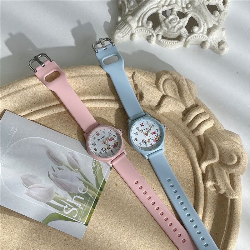 Milk Sweet Cute Children'S Watch Female Ins Wind High Color Value White Junior High School Primary School Examination Can Be A Generation Of Hair - Image 3