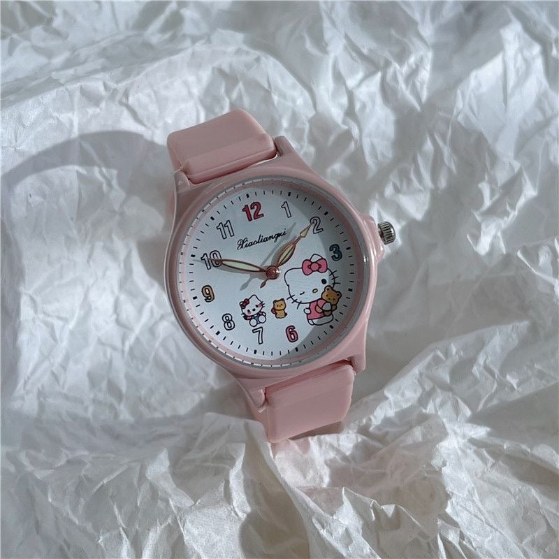 Milk Sweet Cute Children'S Watch Female Ins Wind High Color Value White Junior High School Primary School Examination Can Be A Generation Of Hair - Image 4