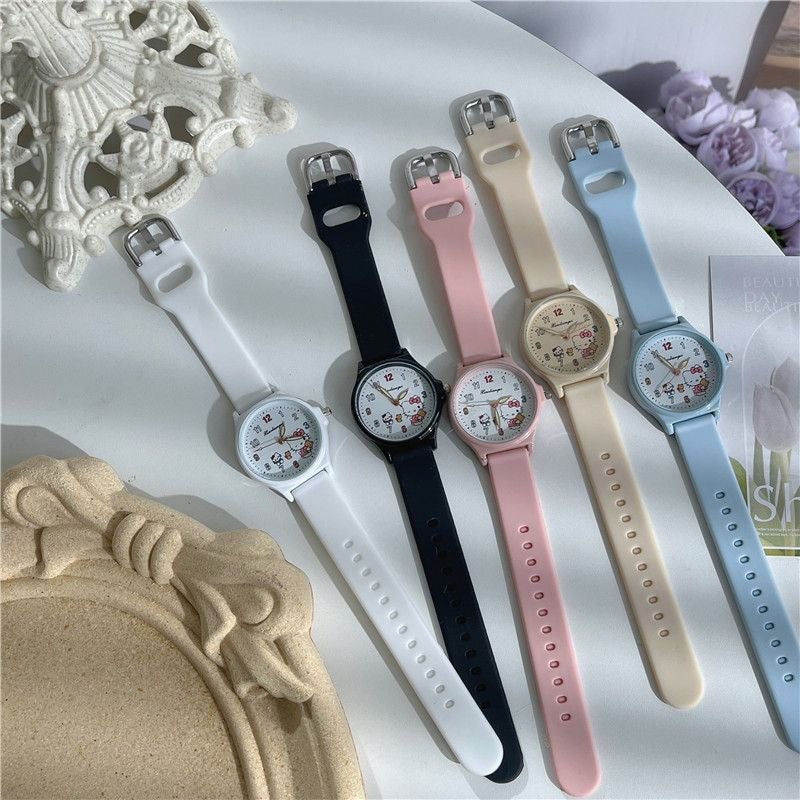 Milk Sweet Cute Children'S Watch Female Ins Wind High Color Value White Junior High School Primary School Examination Can Be A Generation Of Hair - Image 5