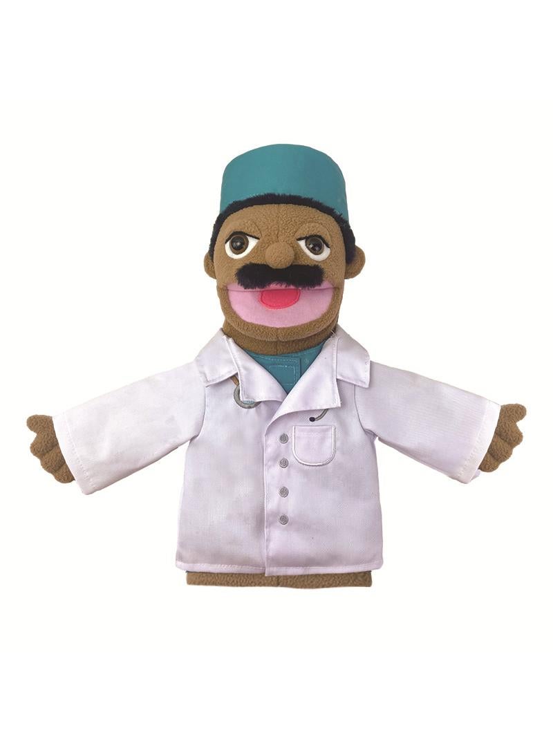 general 1 Pcs Doctor Occupation Professional Figurine Role Playing Parent-Child Interaction Toy Family Companionship Plush Doll Figurine Toy Hand Puppet - Image 1