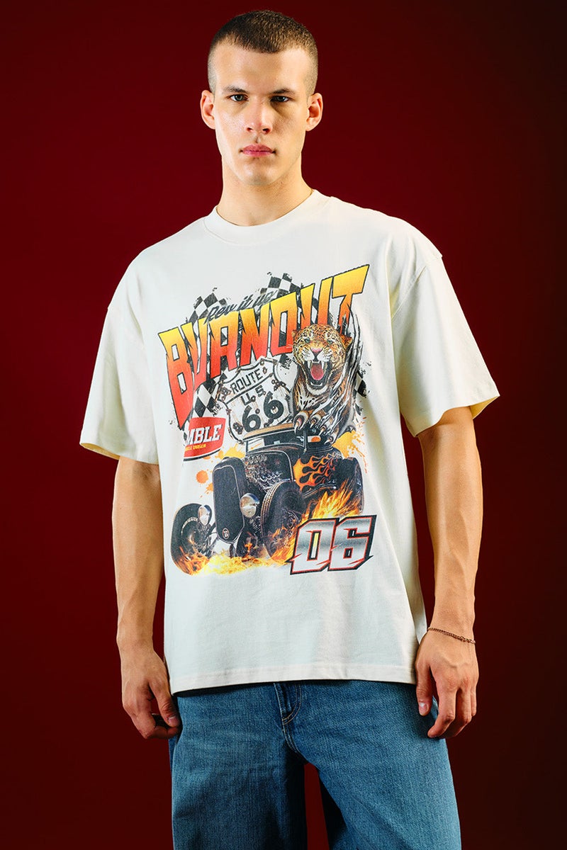 Bonkers Corner Rev It Up Oversized T-shirt - Image 1