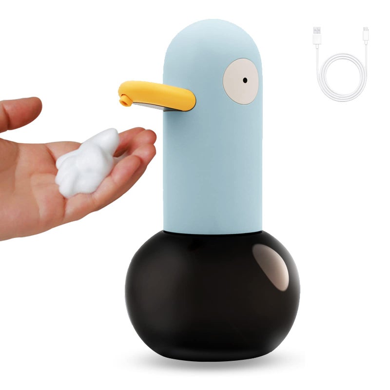 Automatic Touchless Foaming Soap Dispenser Rechargeable Touch Free for Kitchen Bathroom Restaurant Office 135oz400ml Blue