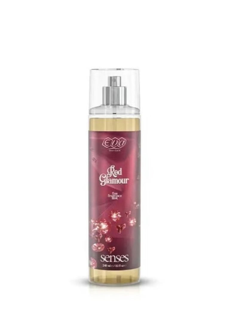 Eva body splash Skin fine fragrance Mist 240 ML-RED GLAMOUR