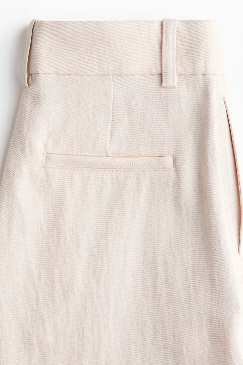 H&M Wide linen-blend trousers
