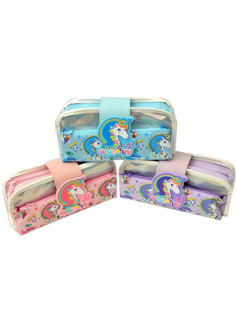 Large Capacity Pencil Case Bag Stationery Organizer for School for Girls Boys Teens 1 Zipper - Image 1