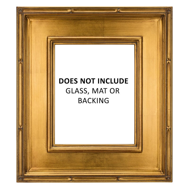 Creative Mark Museum Plein Aire Ornate Picture Frame - 9x12 - Gold Leaf - Pack of 1, High-End Antique Style Frames - Open Back with No Glass or Backing - Image 2