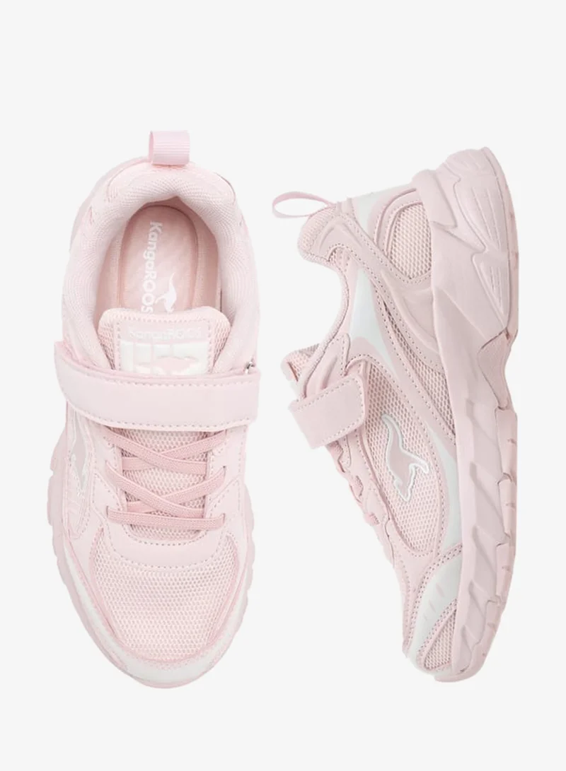 kangaROOS Girls Logo Detail Sports Shoes With Hook And Loop Closure