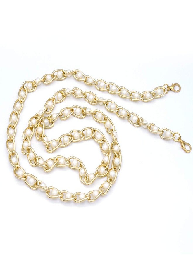 أوميو جراب حقيبة يد Omio لهاتف iPhone Xs Max مع حامل بطاقات وحزام معصم وغطاء محفظة من السيليكون الناعم للنساء والفتيات، فاخر وأنيق، سلسلة طويلة من اللؤلؤ، أسود - Image 3