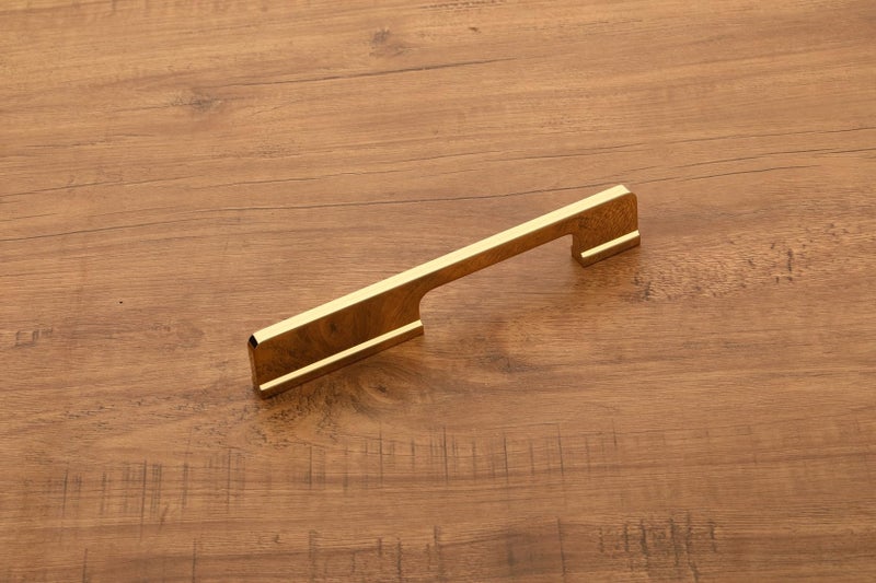 HARMONUS ,Fancy Aluminium Kitchen Cabinet Handle/Pull Handle/Door Handle/Drawer Handle,PVD Gold Finish,Aluminium Alloy, 160 MM (8 Inch), 5 PCS HCPVDGOLDSAC-43-5-160MM - Image 5