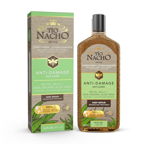 Tio Nacho Aloe Vera Deep Repair Conditioner: 100% Organic Aloe Vera and Royal Jelly, Repairs and Protects Hair, Vegetable Keratin for Softness and Shine, Paraben and Salt-Free - 14 Oz - Image 1