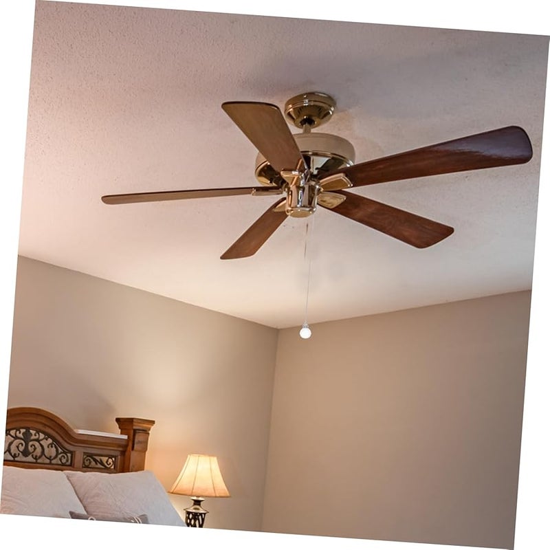 2Pcs Transparent Fan Pull Chain Light Pendants For Ceiling Decor Accessories - Image 4