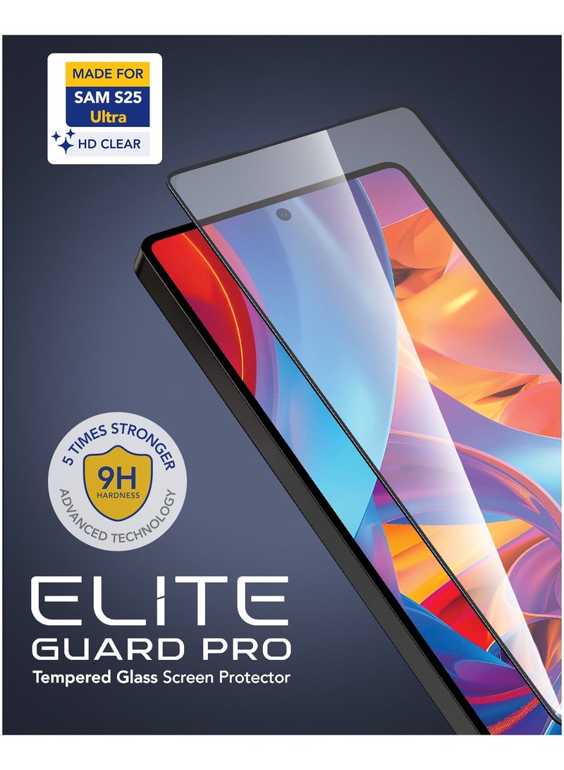 Remson Elite Guard Pro Tempered Glass Screen Protector HD Clear 9H Hardness Full Coverage with Installation Tool Kit compatible for Samsung Galaxy S25 Ultra 6.8 inch - Image 5
