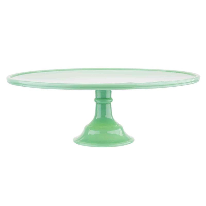 Tablecraft HJCP13 Glass Cake Stand 12875 x 4375 Green
