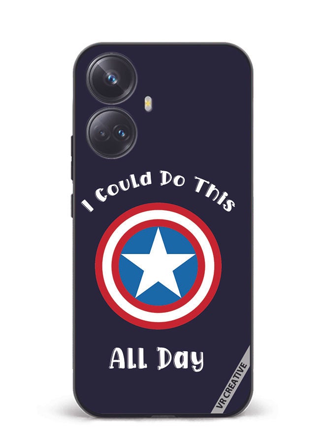 VR CREATIVE Protective Case Cover For Realme 10 Pro Plus Captain American Design Multicolour - Image 1